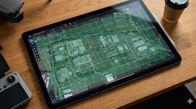 GIF PLACEHOLDER #1 — Mission planning / grid overlay